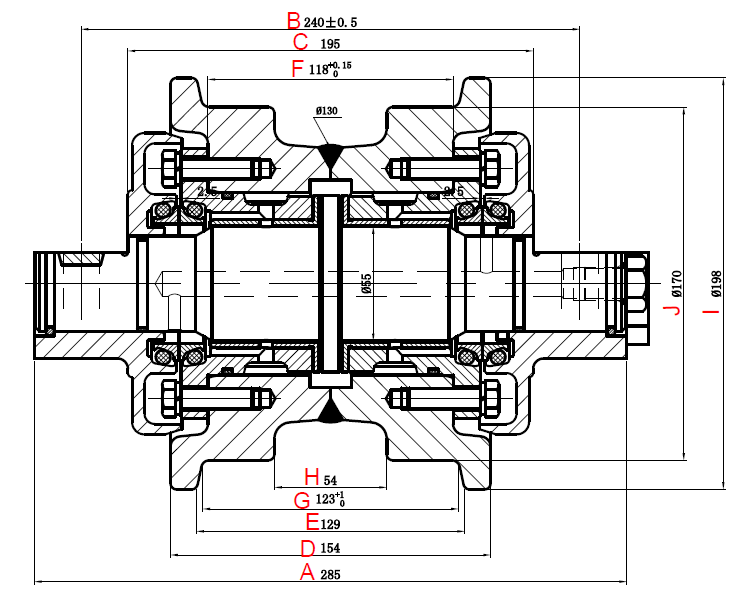 Ролик опорний D31