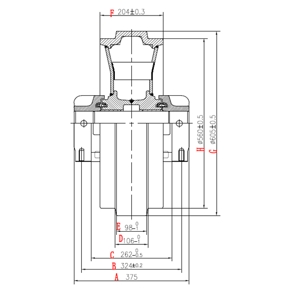 EX300-5 DRAWING IDLER