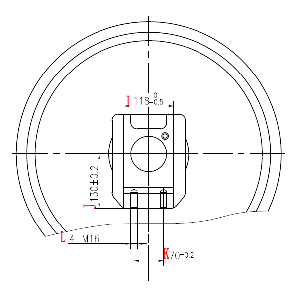 EX300-5 IDLER ਡਰਾਇੰਗ