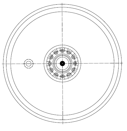 KOMATSU D375 FRONT IDLER DRAWING