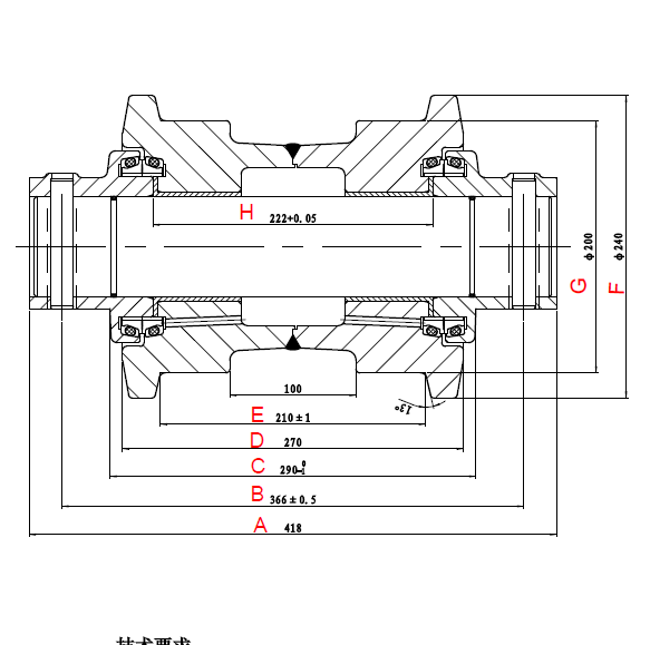 PC400 TRACK ROLLER Zeechnen