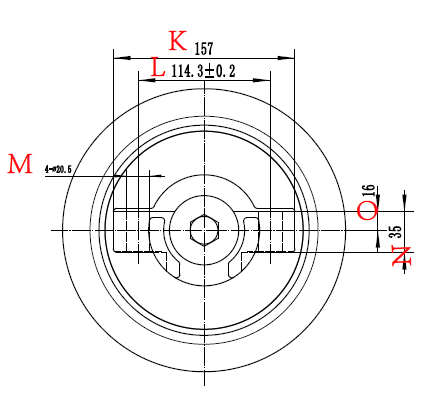 D6D DRAWING OF TRACK ROLLER